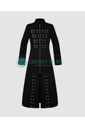 Gothic Long Coat Safety Pins Work