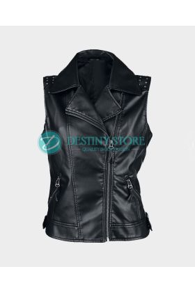 Gothic Princess Black Studded Vest