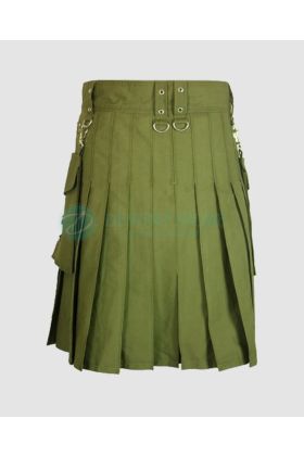 Green Prime Utility Cargo Kilt