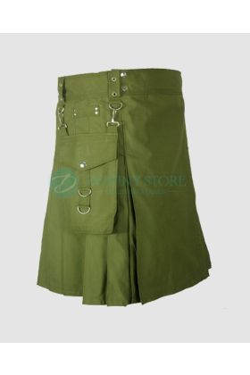 Green Prime Utility Cargo Kilt