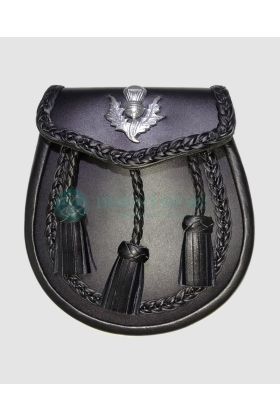 Hand Braided Celtic Leather Sporran