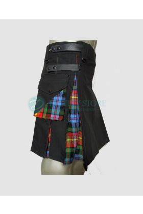 Ladies LGBT Hybrid Tartan Kilt