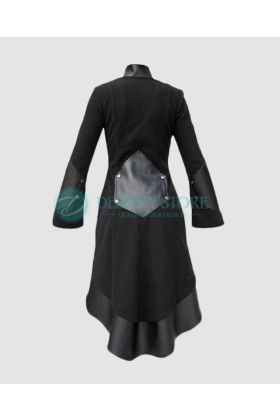 Ladies Military Style Gothic Fleece Coat
