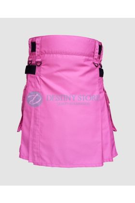 Ladies Pink Fashion Kilt