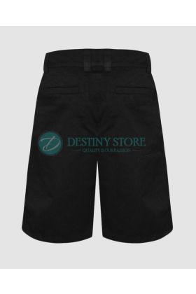 Men Black Knee Length Short Pants