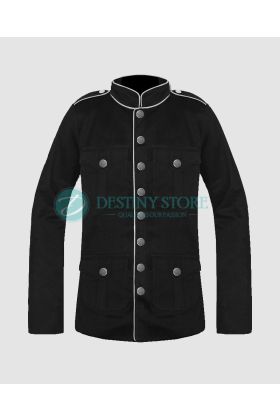 Men Gothic Military Commander Jacket