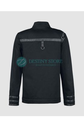 Multi Buckle Men Gothic Jacket