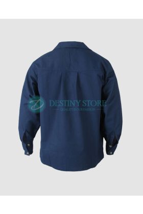 Navy Blue Jacobite Kilt Shirt