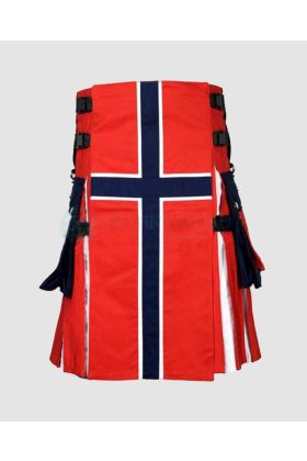 Norwegian Flag Patriotic Kilt