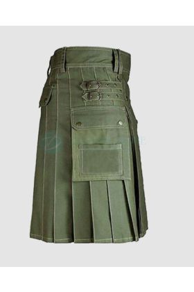 Olive Green Scout Utility Kilt