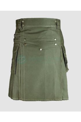 Olive Green Scout Utility Kilt