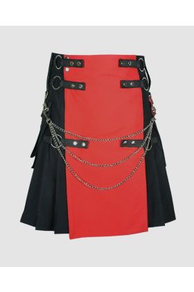 Red and Black Fashion Kilt