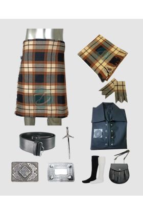 Rose Ancient Tartan Kilt Wedding Outfit