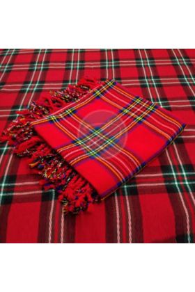 Royal Stewart Tartan Bagpipe Kilt Fly Plaid