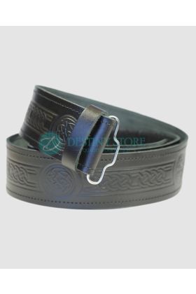 Scottish Celtic Kilt Leather Belt