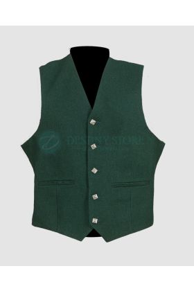 Scottish Green Argyll Kilt Jacket with Waistcoat