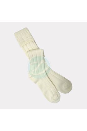 Scottish Kilt Hose Sock Cream Color