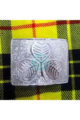 Shamrock Buckle for Kilt Belt