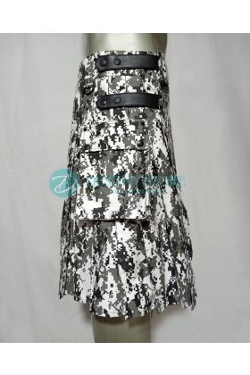 Snow Digital Camouflage Kilt