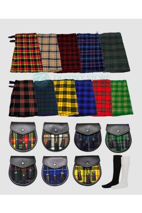 matching tartan kilt with tartan sporran