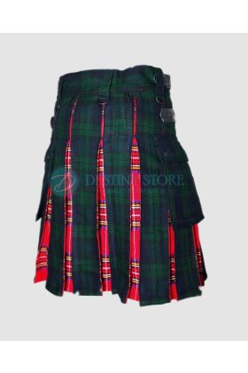 Two Tartan Hybrid Fashion Kilt