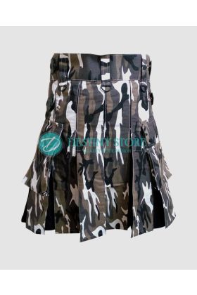 Urban Camouflage Fashion Hybrid Kilt