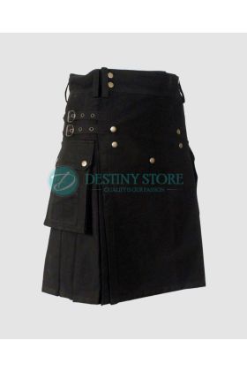 Black Utility Kilt