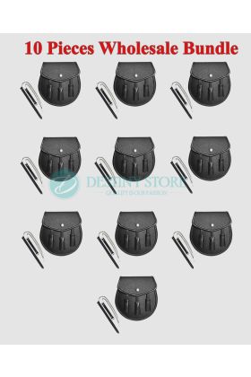10 Pieces Leather Sporran for Kilt Wholesale Price