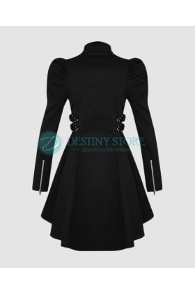 Women&#039;s Black Military Gothic Jacket 