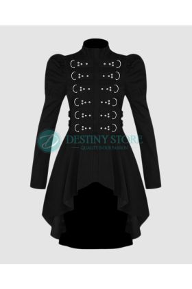 Women's Black Military Gothic Jacket 