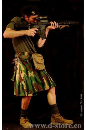 Military Woodland Camo Kilt
