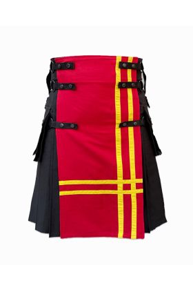 Red and Black Gothic Hybrid Kilt