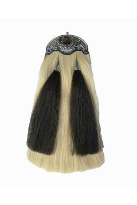 White Horse Hair Celtic Cantle Kilt Sporran